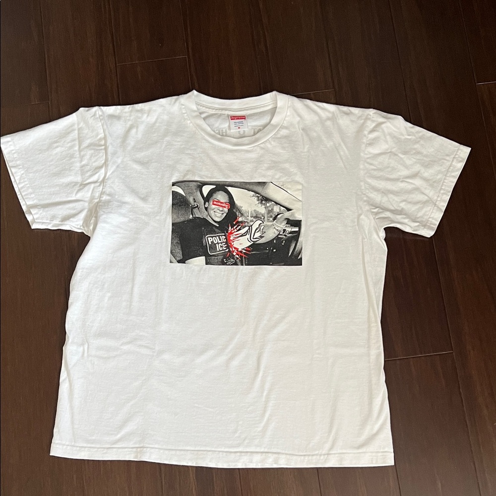 Supreme F ICE White Graphic T-Shirt